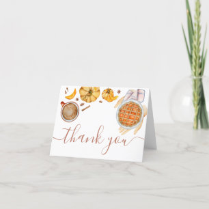 Little Cutie Pie Baby Shower Thank You Card