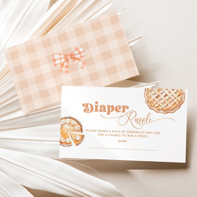 Little Cutie Pie Diaper raffle ticket Enclosure Card (Creator Uploaded)