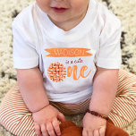 Little Cutie Pie Fall 1st Birthday Baby T-Shirt<br><div class="desc">Celebrate in style with this trendy 1st birthday t-shirt. The design is easy to personalise with your own wording and your little one will be thrilled to wear this t-shirt to celebrate their 1st birthday. More party items can be found in the collection.</div>