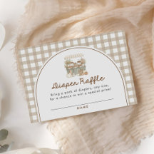 Little Cutie Pie Fall Baby Shower Diaper Raffle