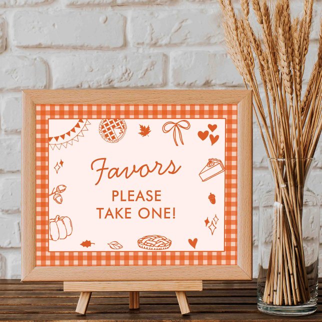 Little Cutie Pie! Fall Baby Shower Favour Sign (Creator Uploaded)