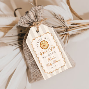 Little Cutie Pie Fall Baby Shower Gift Tags