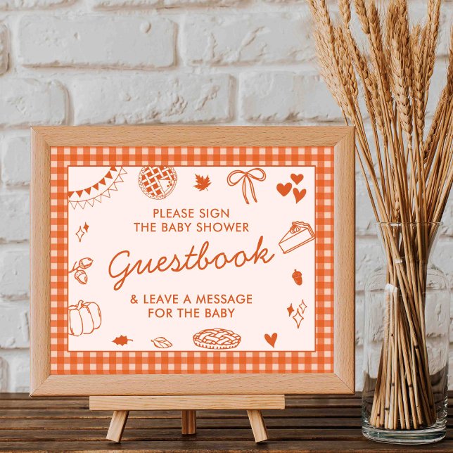Little Cutie Pie! Fall Baby Shower Guestbook Sign (Creator Uploaded)
