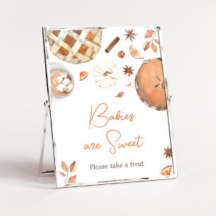Little Cutie Pie Fall Pumpkin Babies are Sweet Poster