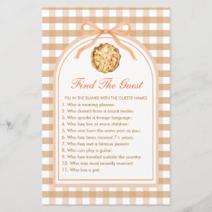 Little Cutie Pie Find the Guest Birthday Game