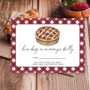Little cutie pie - how big is mummy's belly enclosure card