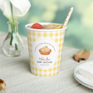 Little Cutie pie is on the way baby shower Paper Cups