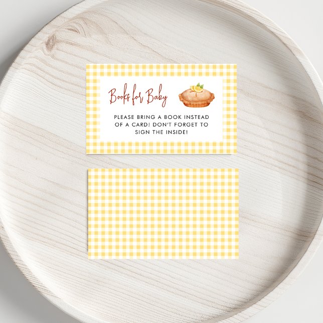 Little Cutie Pie is on the way Books for Baby Enclosure Card (Creator Uploaded)