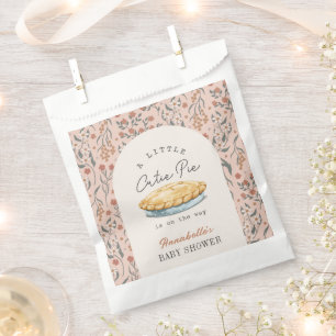 Little Cutie Pie Pink Floral Baby Shower Favour Bags