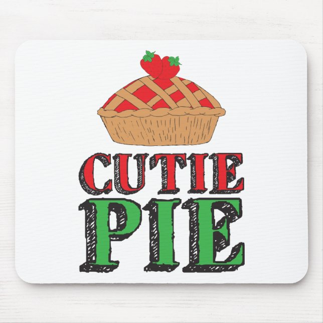 Little Cutie Pie Sweet Stuff Strawberry Cutiepies Mouse Mat (Front)