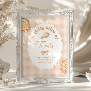 Little Cutie Pie Sweet thank you Poster