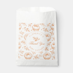 Little Cutie Pie Toile baby shower baby shower Favour Bags