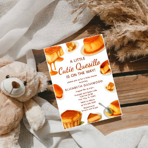 Little Cutie quesillo Fall Boy Girl Baby Shower Invitation