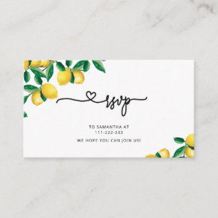Little cutie RSVP Enclosure Card