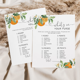 Little cutie whats in your purse baby shower game