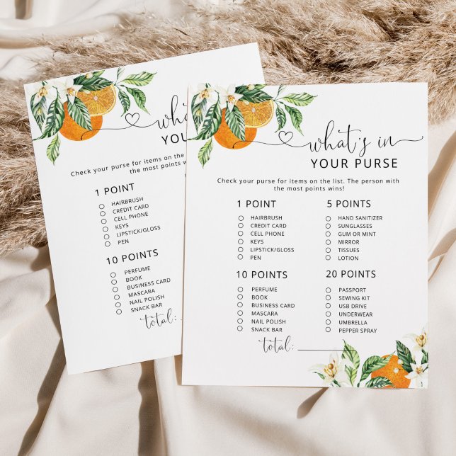 Little cutie whats in your purse baby shower game (Creator Uploaded)