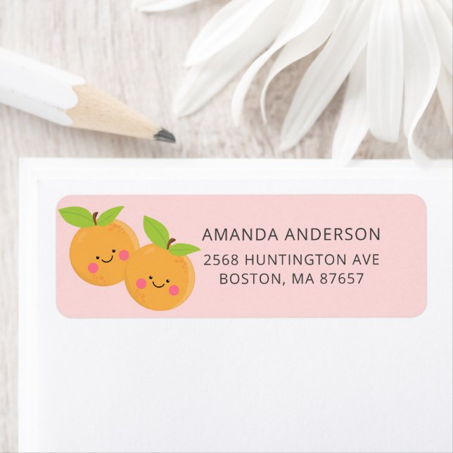 Little Cuties Baby Shower Address Label (Insitu)