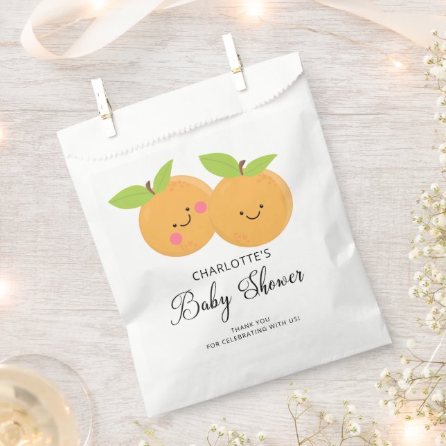 Little Cuties It's Twins Favour Bag (Clipped)