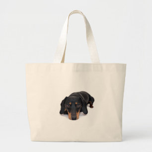 Little Dachshund Large Tote Bag