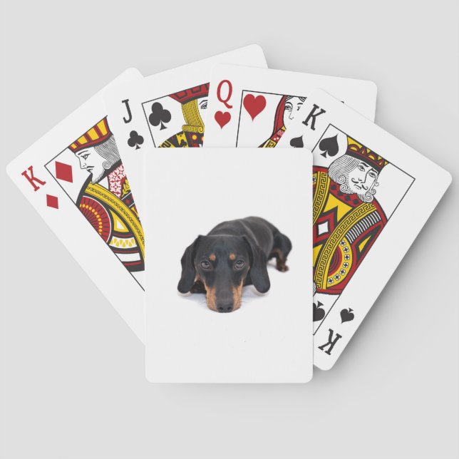 Little Dachshund Playing Cards (Back)