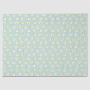 Little Daisies - soft teal Tissue Paper