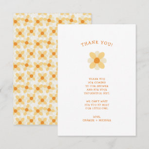 Little Daisy baby shower thank you note