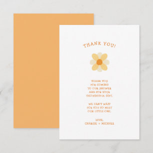 Little Daisy baby shower thank you note