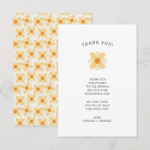 Little Daisy baby shower thank you note