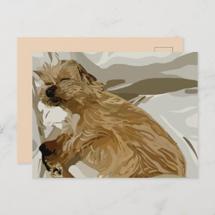 Little Daisy dog Holiday Postcard