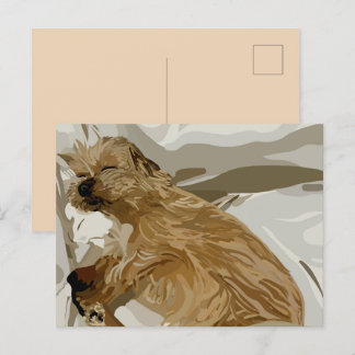 Little Daisy dog Holiday Postcard