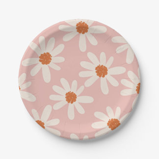 Little Daisy Theme Girl Birthday Paper Plate