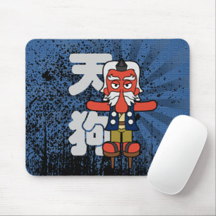 Little Daitengu Yokai Grunge Mouse Mat