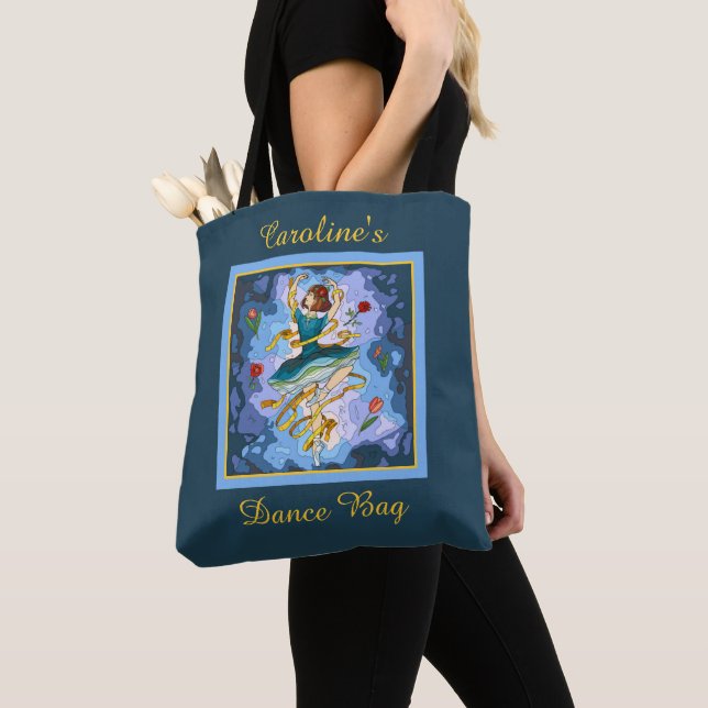 Little Dancer, Personalised Tote Bag (Close Up)