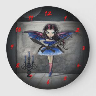 Little Dancer Vampire Gothic Art Clock