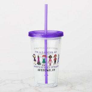 Little Dancers Ballet Tap Jazz Dance Studio School Acrylic Tumbler