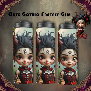Little Dark Forest Demon –Cute Gothic Fantasy Girl Thermal Tumbler