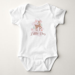 Little deer baby bodysuit, woodland animal bodysuit
