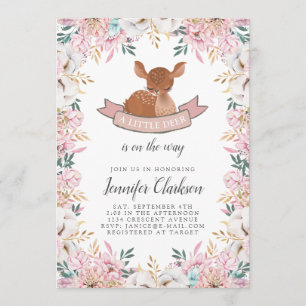 Little Deer Baby Shower Invitation