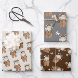 Little Deer Baby Shower  Wrapping Paper Sheets