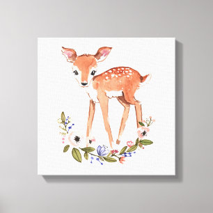Little deer canvas wall art