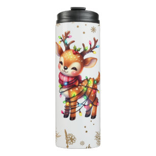  Little Deer - Holiday Lights Thermal Tumbler