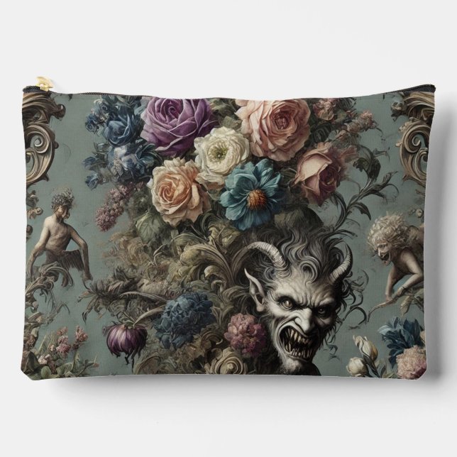 Little Demons Dare to Dream – Gothic Portrait Accessory Pouch (Front)