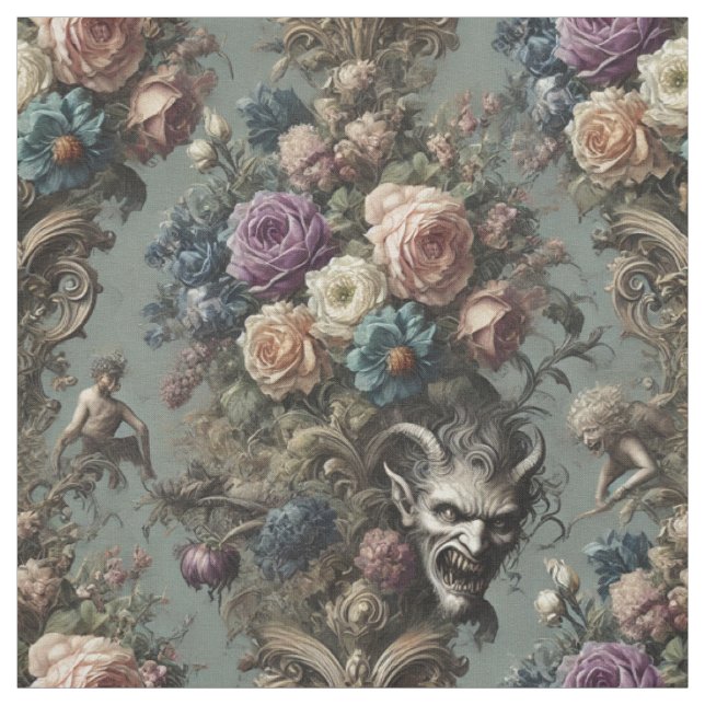 Little Demons Dare to Dream – Statement Tile Fabric (Swatch)