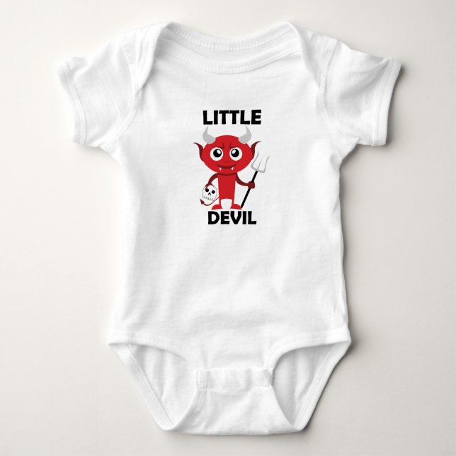 Little Devil - Baby Jersey Bodysuit (Front)