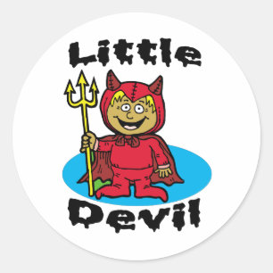 Little Devil Classic Round Sticker