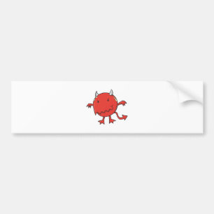 little devil inside red bumper sticker