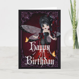 Little Devil Ladybug Design 1b Happy Birthday Card