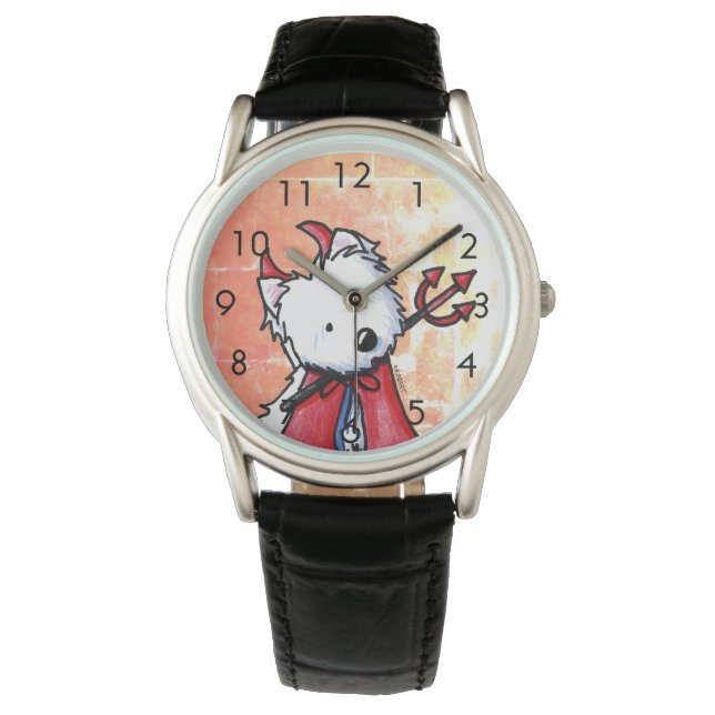 Little Devil Red WESTIE Watch (Front)
