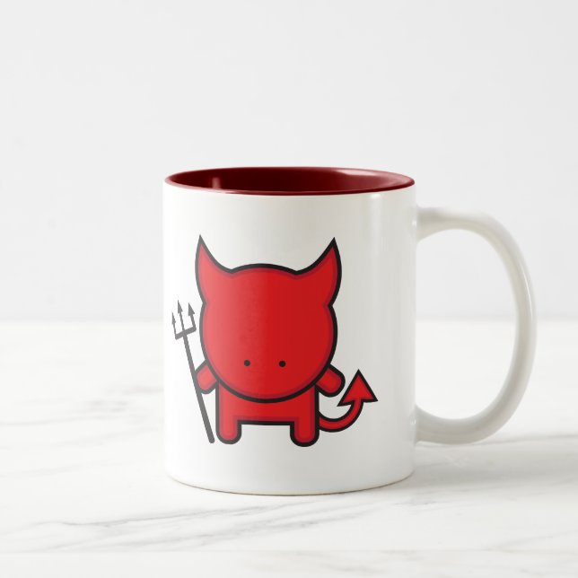 Little Devil Two-Tone Coffee Mug (Right)
