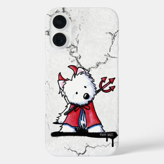 Little Devil Westie Case-Mate iPhone Case (Back)